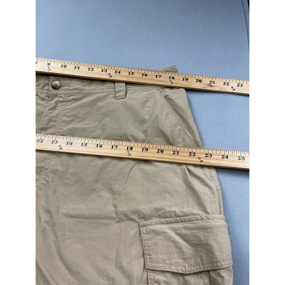REI Mens Pants XL Cargo Hiking Convertible Nylon Outdoor‎ Workwear Zip Off Beige
